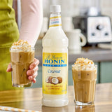 Monin Sugar-Free Coconut Flavoring Syrup 1 Liter - 4/Case