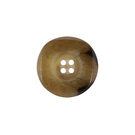 Beige and Brown Horn Button - 30L/19mm