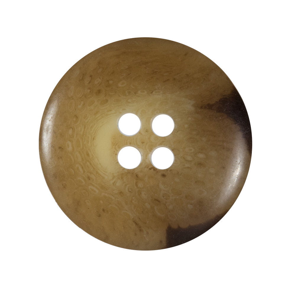 Beige and Brown Horn Button - 44L/28mm