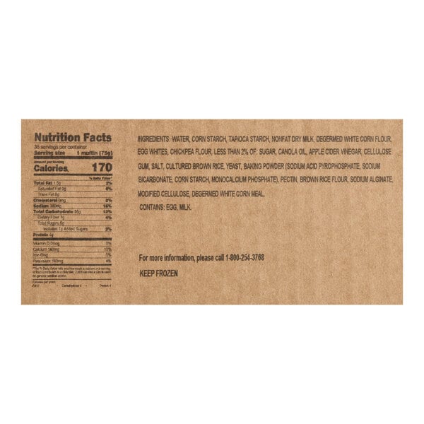 Udi's Premium Gluten-Free English Muffin 2.64 oz. - 36/Case