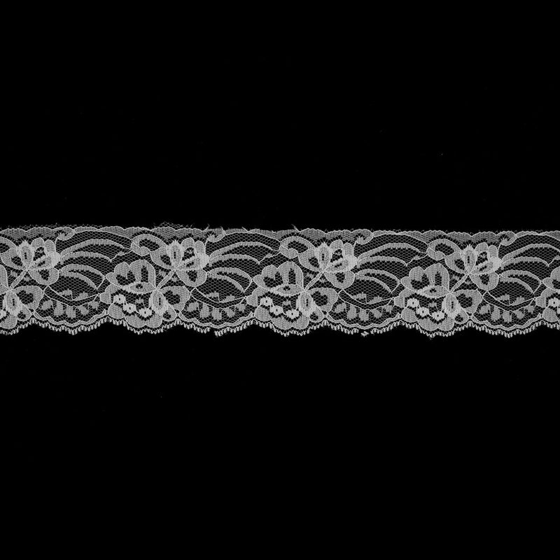 Off-White Laced Netting Trim - 2.5"