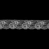 Off-White Laced Netting Trim - 2.5"