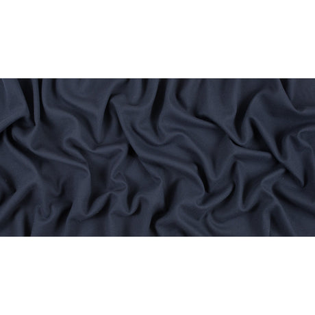 True Navy Stretch Virgin Wool Twill