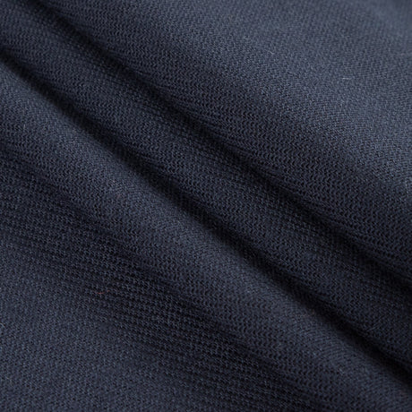 True Navy Stretch Virgin Wool Twill