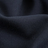 True Navy Stretch Virgin Wool Twill