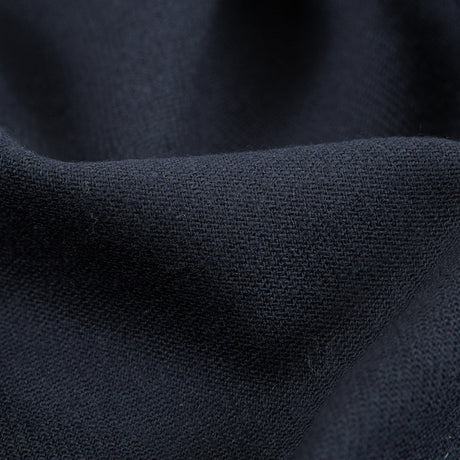 True Navy Stretch Virgin Wool Twill