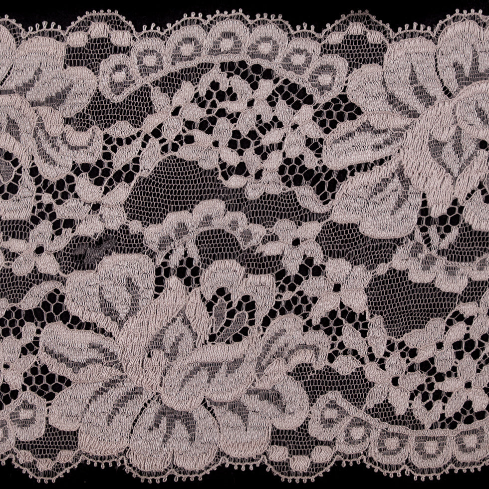 Heavenly Pink Fine Floral Lace Trim - 5.5"