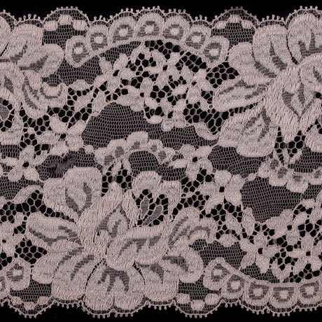 Heavenly Pink Fine Floral Lace Trim - 5.5"