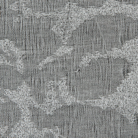 Metallic Griffin Gray Foliage Brocade