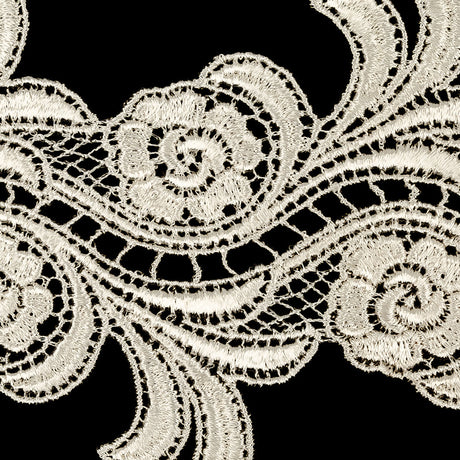 Ivory Floral Venise Lace Trim - 4"