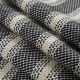 Whisper White/Navy/Royal Blue Striped Tweed