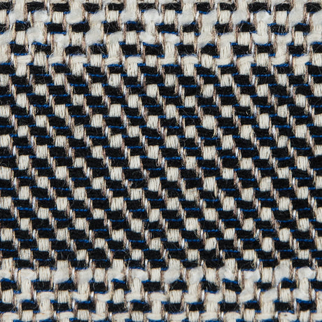 Whisper White/Navy/Royal Blue Striped Tweed