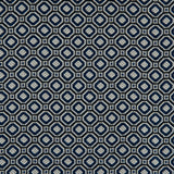 Strong Blue/Silver Geometric Jacquard