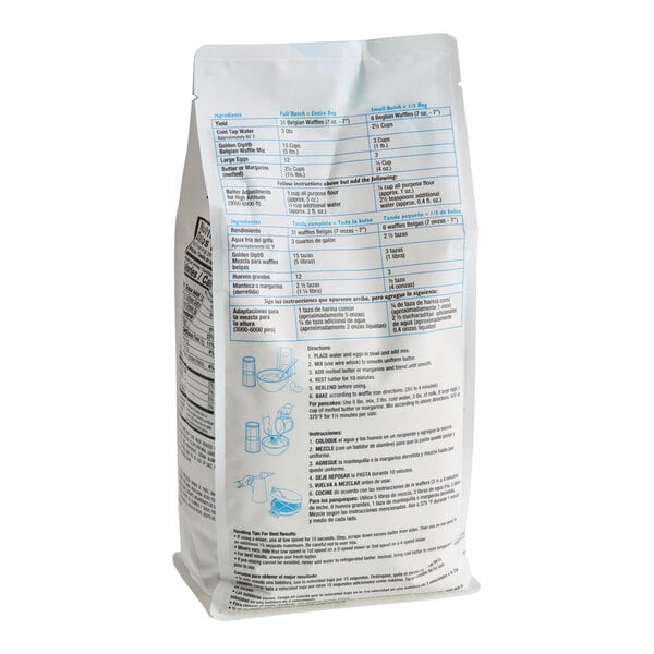 Golden Dipt 5 lb. Belgian Waffle Base Mix - 6/Case