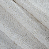 Metallic Blanc de Blanc/Seedpearl Abstract Cotton Polyester Brocade