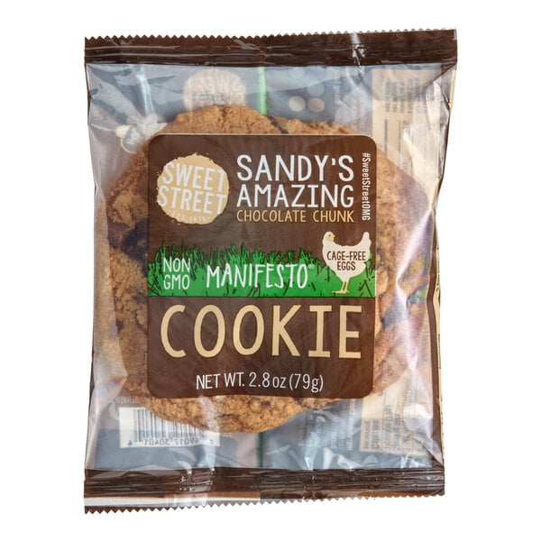 Sweet Street Desserts Sandy's Amazing Chocolate Chunk Cookie 2.8 oz. - 48/Case
