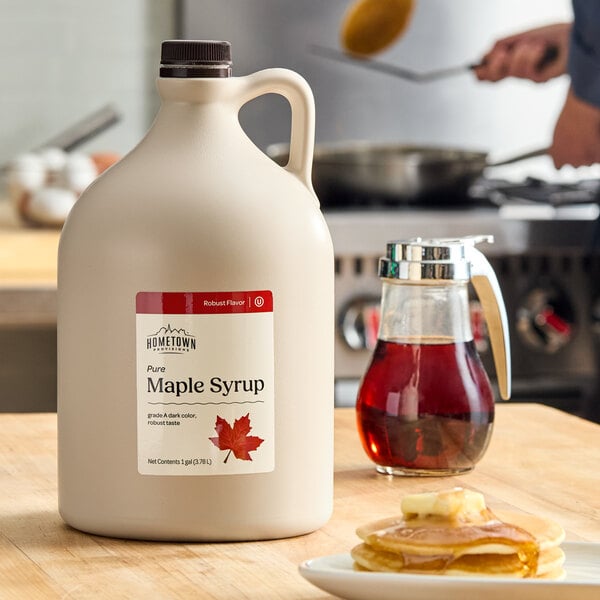 Hometown Provisions Grade A Dark Robust Pure Maple Syrup 1 Gallon