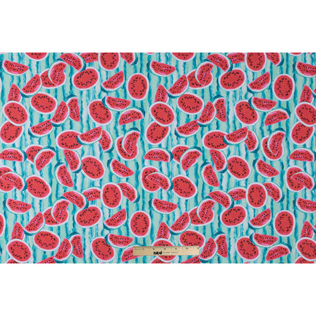 Watermelon Printed Caye UV Protective Compression Swimwear Tricot w/ Aloe Vera Microcapsules