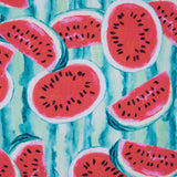 Watermelon Printed Caye UV Protective Compression Swimwear Tricot w/ Aloe Vera Microcapsules