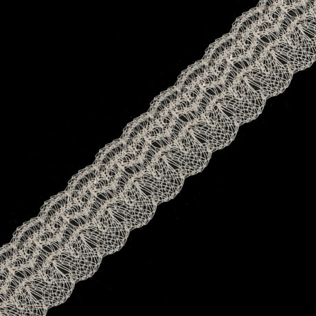 Nude Fine Lace Trim 0.25"
