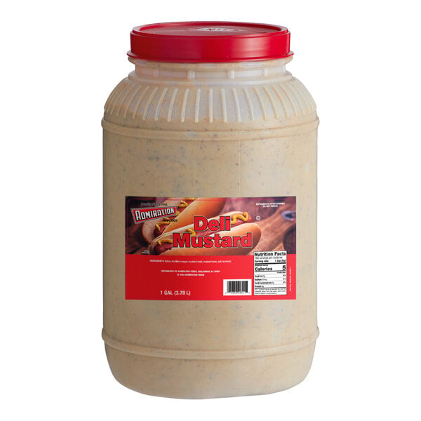 Admiration Deli Mustard 1 Gallon Containers - 4/Case