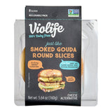 Violife Just Like Smoked Gouda Vegan Cheese Slices 5.64 oz. - 8/Case
