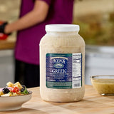 Ken's Foods 1 Gallon Greek Vinaigrette with Feta Cheese and Black Olives Dressing - 4/Case