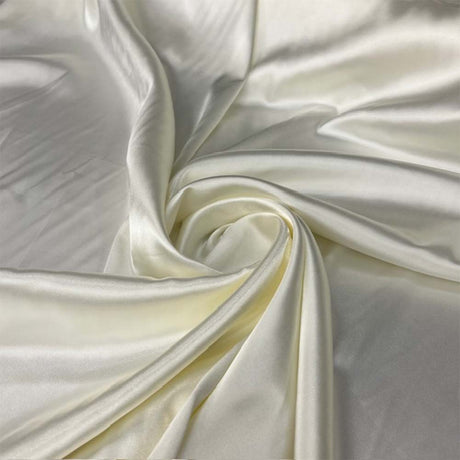 1 Yard Premium 250 GSM Bridal Stretch Satin Fabric Glossy Soft Material for Gowns 60 Inch Width 100% Polyester
