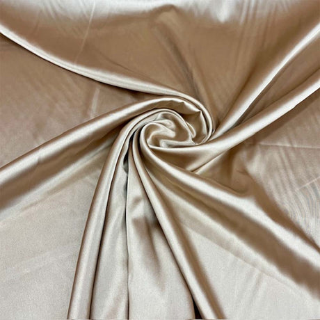 1 Yard Premium 250 GSM Bridal Stretch Satin Fabric Glossy Soft Material for Gowns 60 Inch Width 100% Polyester