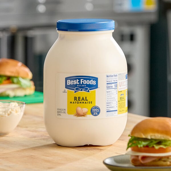 Best Foods 1 Gallon Real Mayonnaise - 4/Case