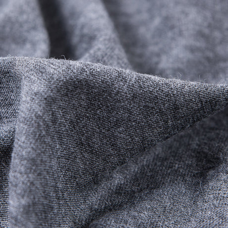 Italian Heathered Gray Tissue-Weight Polyester Jersey