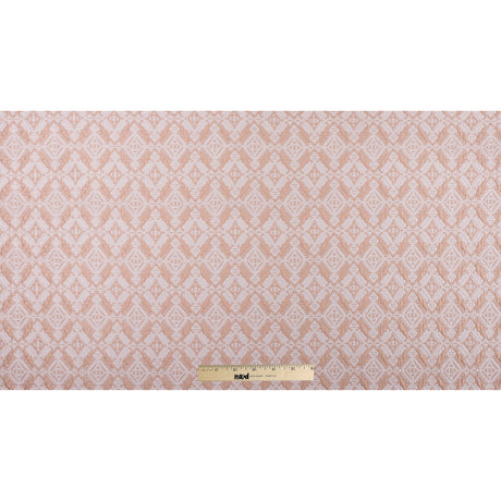 Apricot/Cream Geometric Brocade