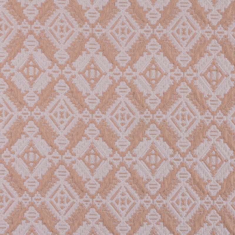 Apricot/Cream Geometric Brocade