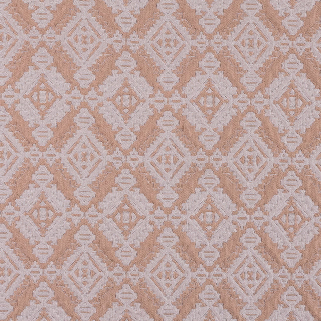 Apricot/Cream Geometric Brocade