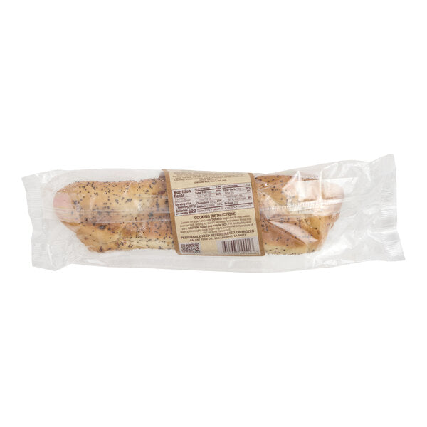 Clara's Kitchen Beef Bagel Dog 8 oz. - 12/Case