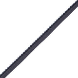 Black Beaded Trim with Lip - 1/2"