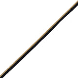 Gold Cord with Black Lip - 0.375"
