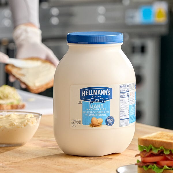 Hellmann's 1 Gallon Light Mayonnaise - 4/Case