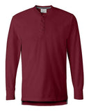 J. America Men's Vintage Brushed Jersey Henley