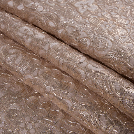 Cream/Gold Metallic Floral Brocade