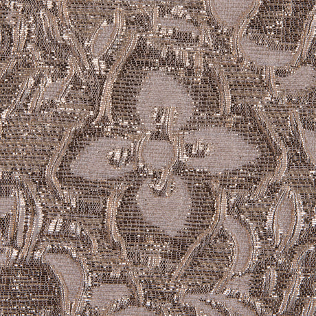 Cream/Gold Metallic Floral Brocade