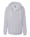 J. America Women's Sueded V-Neck Hooded Sweatshirt