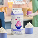 Dannon YoCream Low-Fat Vanilla Frozen Yogurt Mix 0.5 Gallon - 6/Case