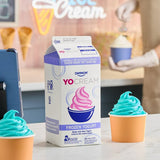 Dannon YoCream Non-Fat Cotton Candy Frozen Yogurt Mix 0.5 Gallon - 6/Case