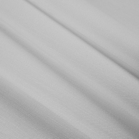 Italian Off-White Stretch Cotton Twill