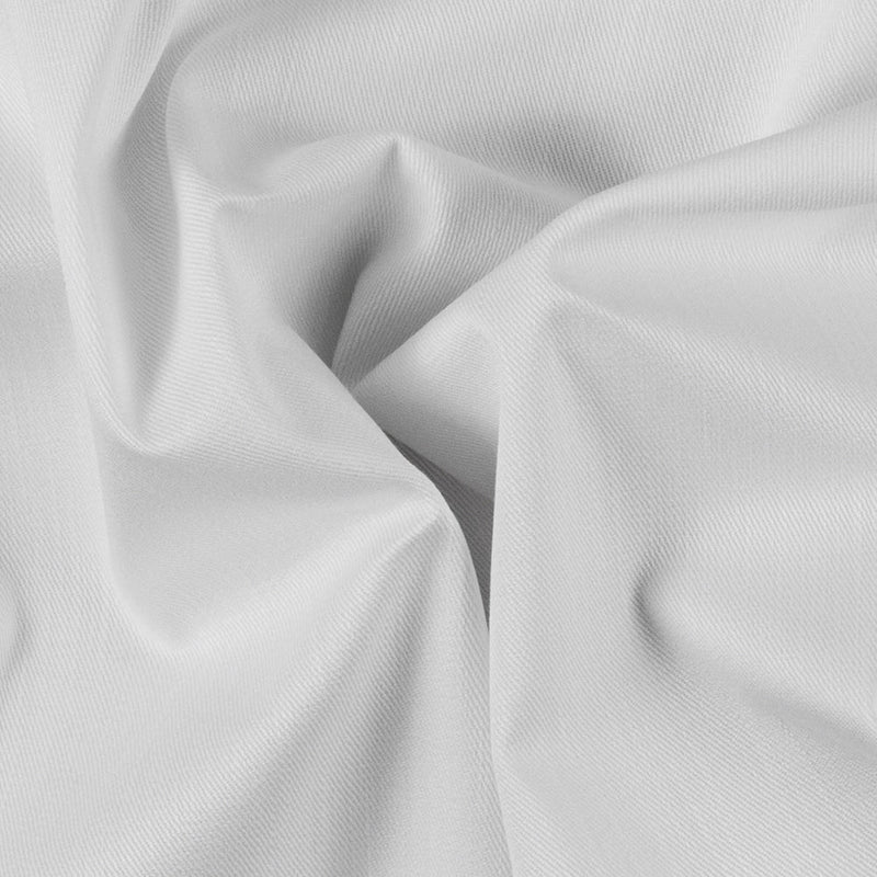 Italian Off-White Stretch Cotton Twill