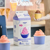 Dannon YoCream Non-Fat Georgia Peach Frozen Yogurt Mix 0.5 Gallon - 6/Case