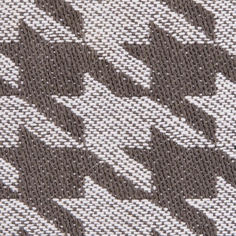 Brown/Ivory Houndstooth Cotton Twill