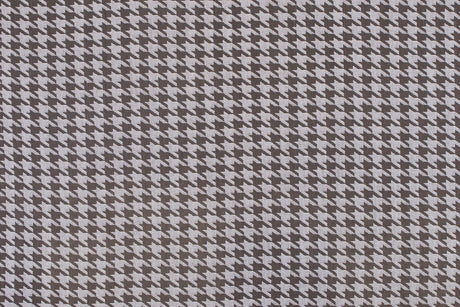 Brown/Ivory Houndstooth Cotton Twill