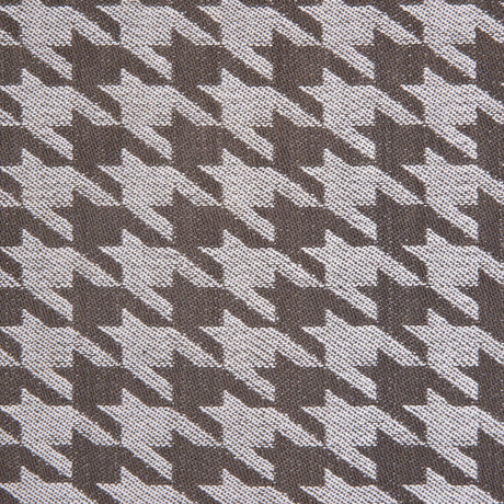 Brown/Ivory Houndstooth Cotton Twill